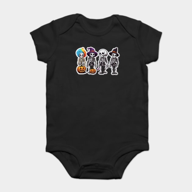 The Skeleton Gang Baby Bodysuit by WarFX Designs